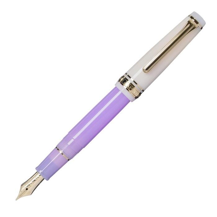 Sailor Fountain Pen World Time Slim Fountain Pen Cha no Yu Rengatsu 14K Medium-Fine 11-2054-350 Purple