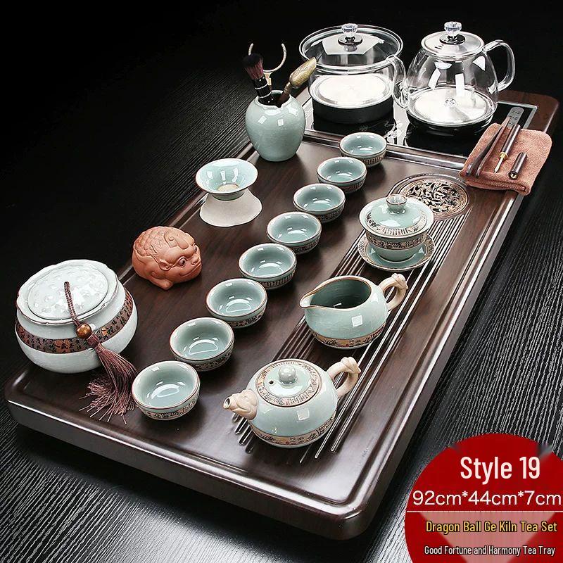 Jiakangming Automatic Solid Wood Gongfu Tea Tray