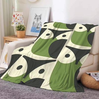 Fashion Print O-Orla Ki-kely Blanket For Sofa Office Bed Plane Travel Sleep Read Relax Camping Soft And Warm