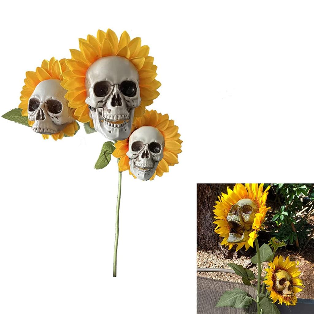 Kopf Simulation Sonnenblumen Garten Dekoration Terrasse Hof Dekoration