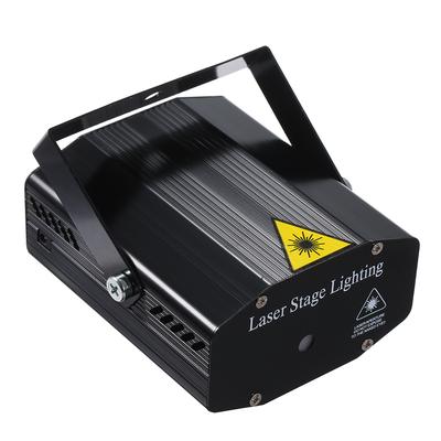 AC 110-240V LEDs Lasering Stage Light with Tripod Sound-activated Red &