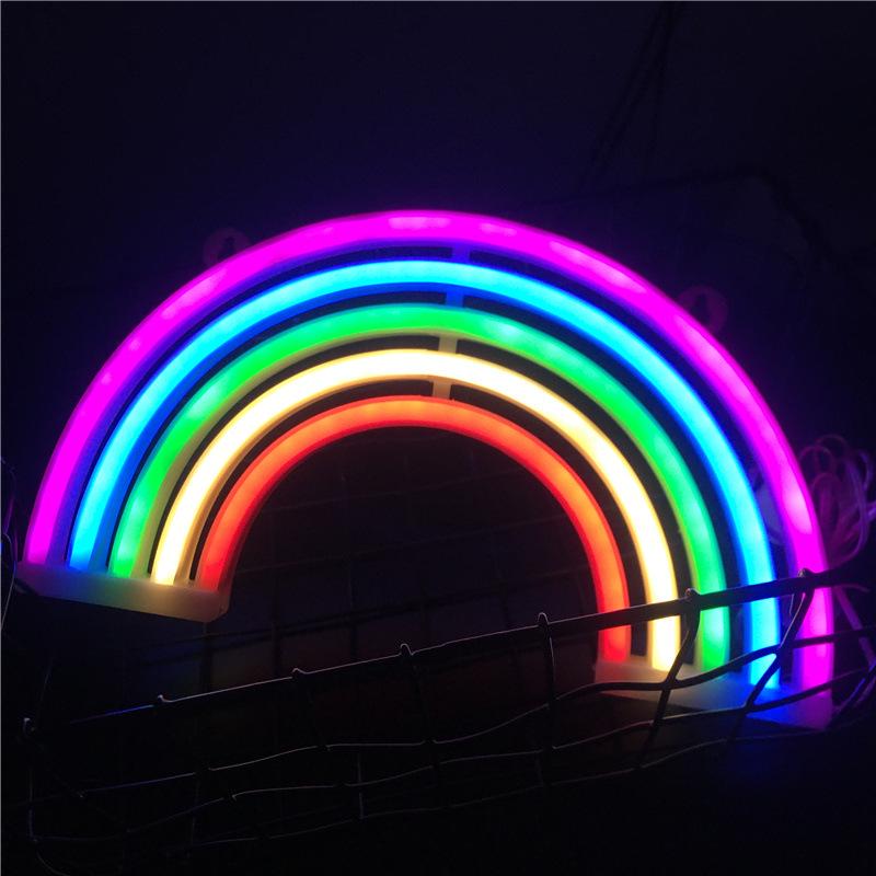 Herz & Stern LED Neon Mondlicht