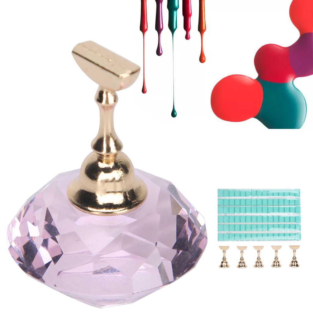 Nail Art Display Stand Set Magnetic   Holder Practice Showing Shelf Manicure Tool