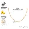 Minimalist Small Square Chain Necklace Women's Stainless Steel Link Chain Choker Necklaces Hip Pop Clavicle Jewelry Gift