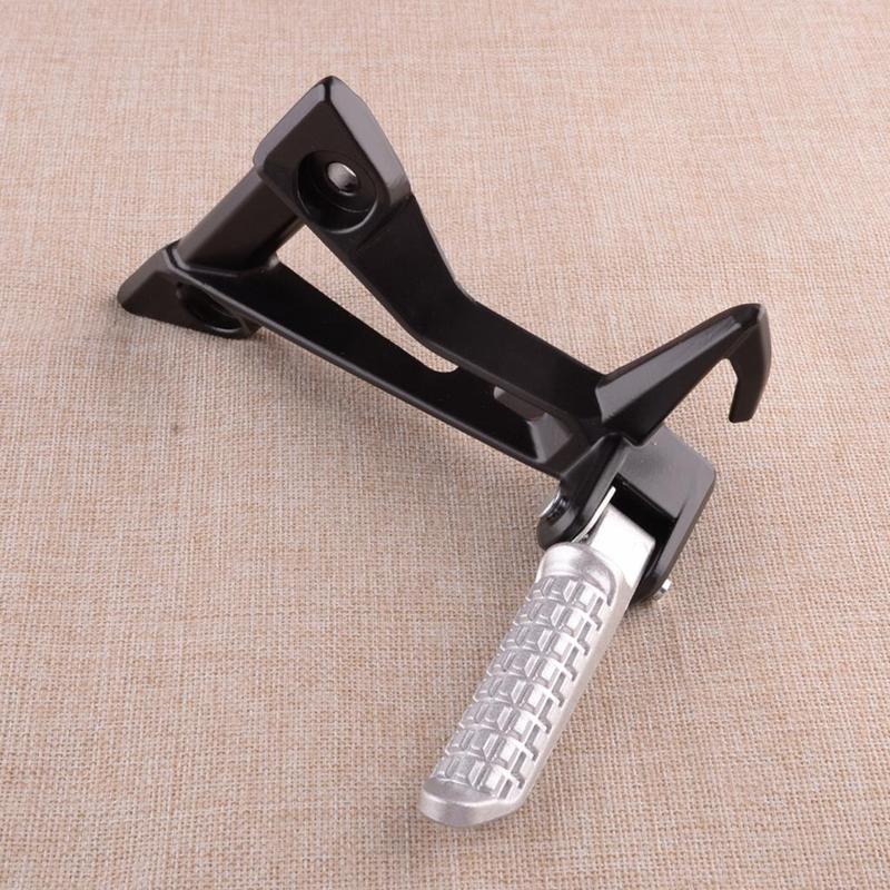 Universal Motorcycle Rear Left Refit Foot Peg Rest Pedal Pad Bracket Shift Lever