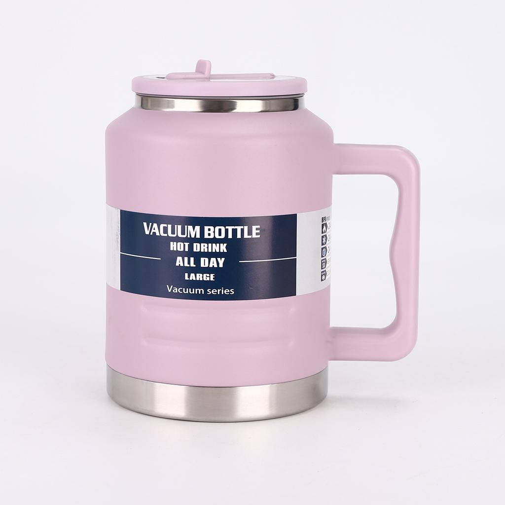 1pc Stainless Steel Insulated Cup, 1500ml Large-Capacity Handheld Gallon Water Jug, Fitness Sports Water Bottle Companion