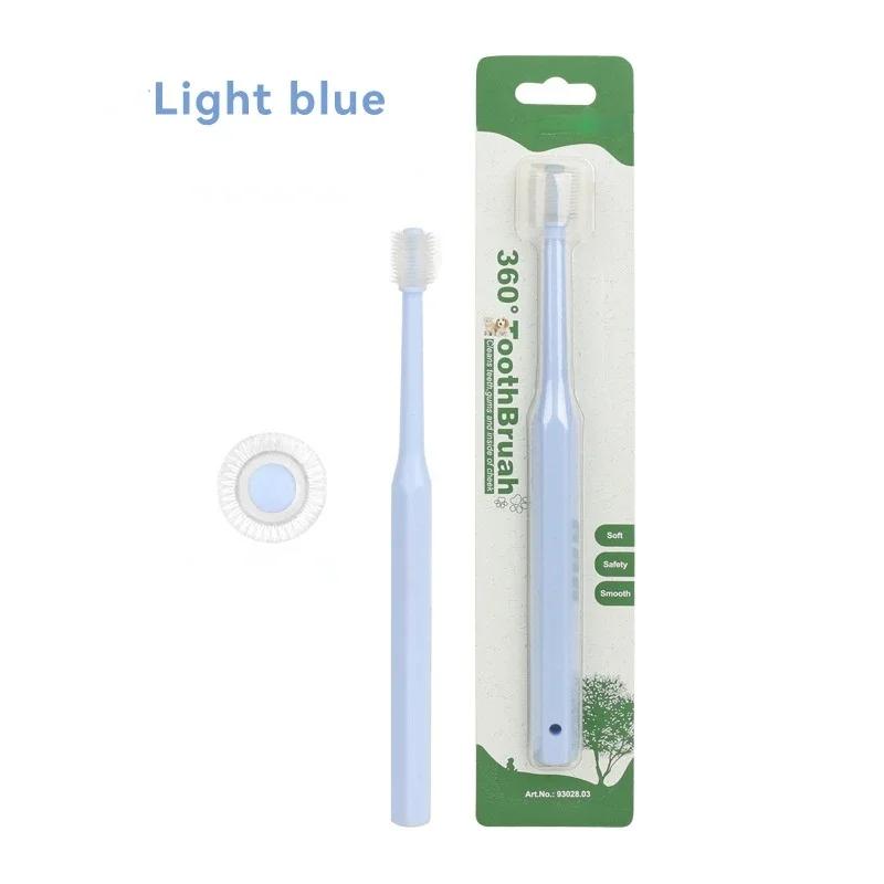 Dog Finger Toothbrush Soft 360 Degree Teeth Cleaning for Dogs Cats Oral Care Freshener Protection Pet Dental Brush
