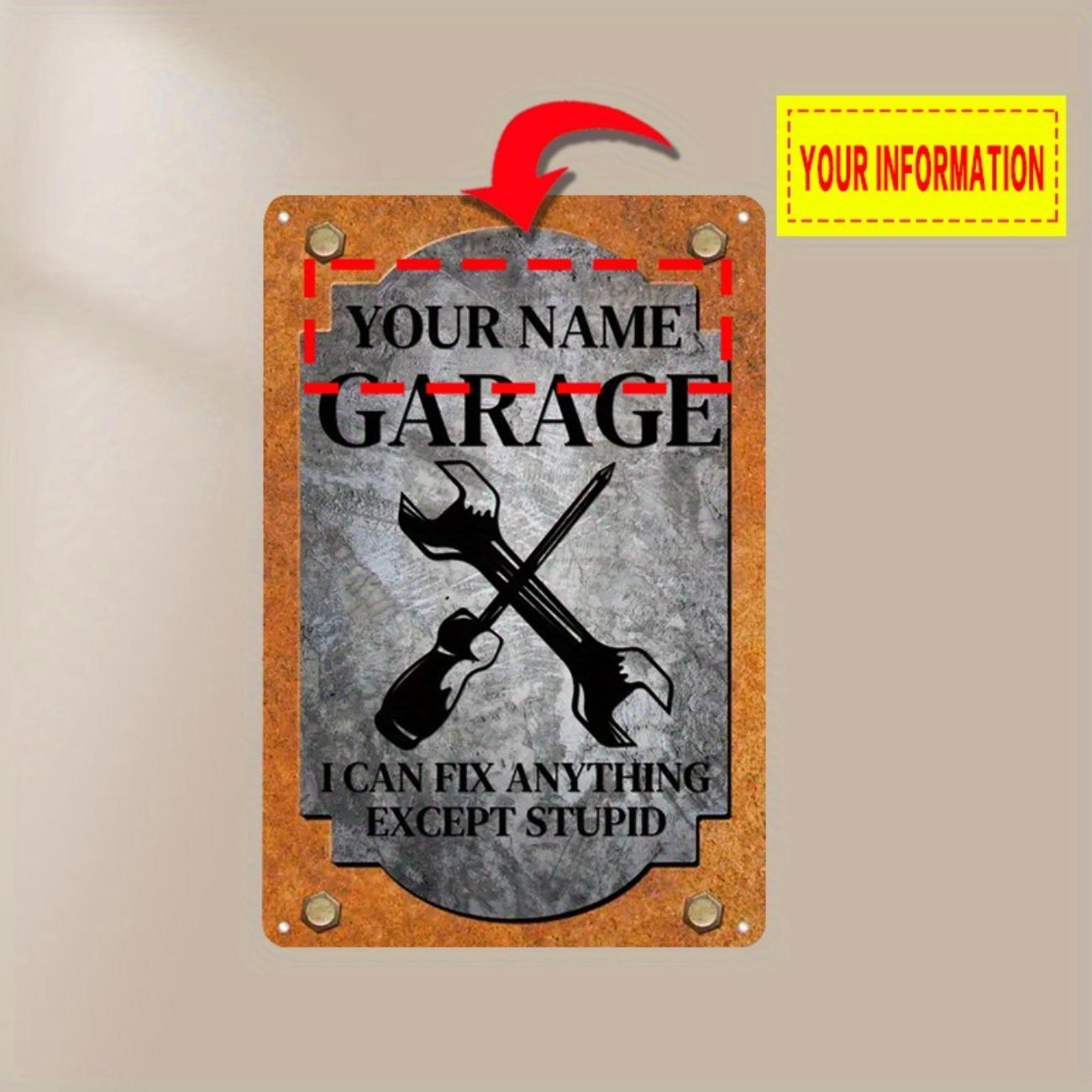 

Custom Aluminum Tin Sign Retro Metal Poster for Home Bar Garage Wall Decor білий