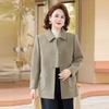 Trendy Autumn-Spring Imitation Wool Short Coat for Middle-Aged and Elderly Women - 2026 Collection