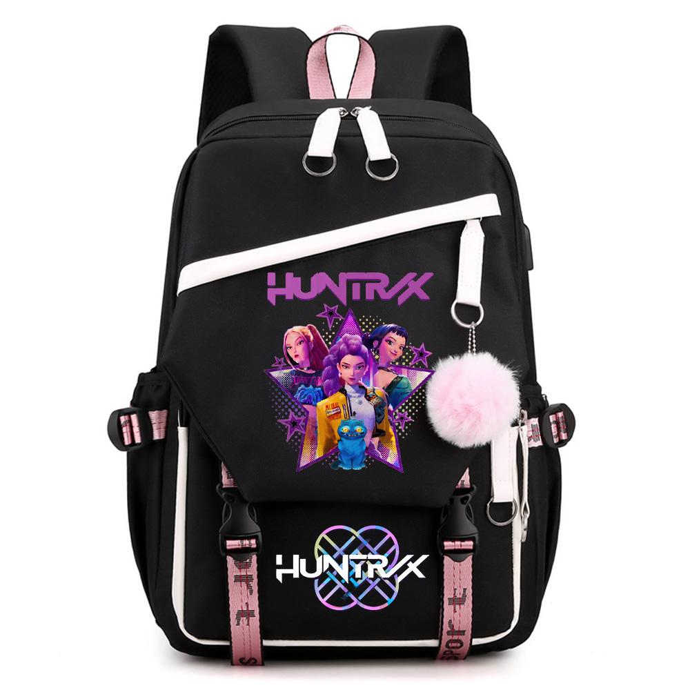 Sac à dos grande capacité imprimé Chasseurs de Démons Anime Kpop pour Adolescent Étudiant Fille Garçon Retour à l'École Sac à Livres Cadeau Enfant Femmes Sac de Voyage Imperméable