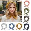 Sweet Lace Design Flower Neck Scarf French Style Gentle Head Wrap Headband Turban Hair Ribbon Summer Season