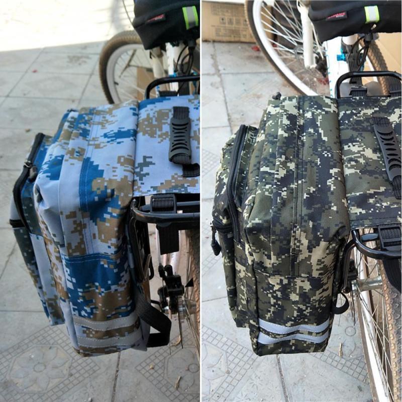 Camouflage Hinterer Fahrradgepäckträger Sitz Satteltasche Radfahren Fahrradtasche Hecktasche Pack