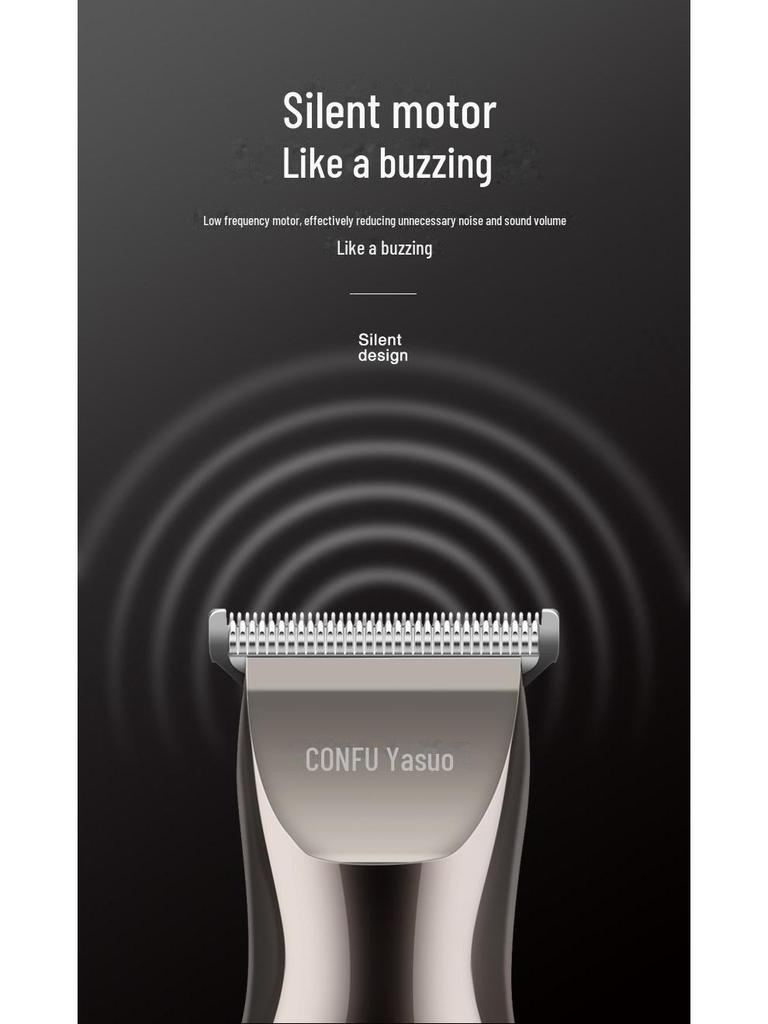 Kangfu Elektrický zastřihovač vlasů s digitálním displejem pro domácí a kadeřnické použití