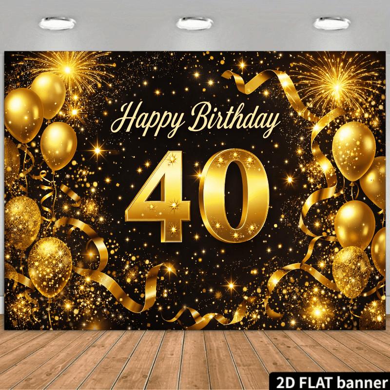 2D Plane - 2D Plane Banner 2D Plane 40th Birthday Party Background 100x150cm