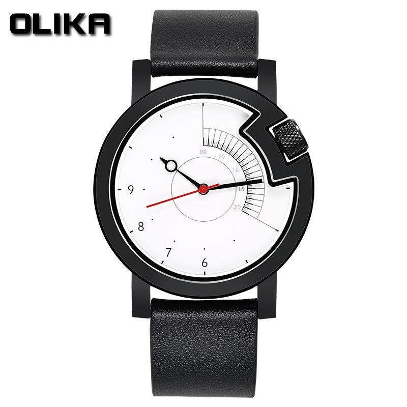 New Top Brand Men's Watch Steel Sapphire Mirror Quartz Watch Men's Waterproof Fashion Clear Large Dial Watch