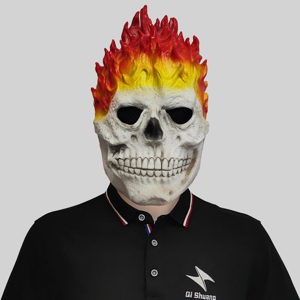 Flame Skull Mask for Halloween Parties and Masquerades