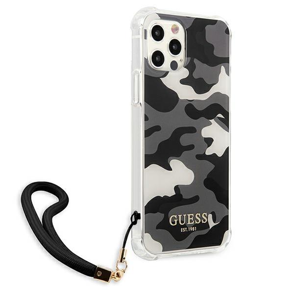 Guess Guhcp12Lksarbk Iphone 12 Pro Max 6,7 Czarny/Black Hardcase Camo Collection