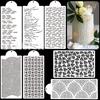 Cake Stencil Fondant Lace Spray Cake Mold Boder Stencils Template Baking Pastry Cake Decoration Tool Pattern Printing Stencil