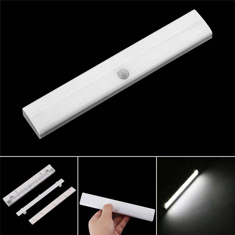 White Body Induction Cabinet Lamp 10LED Rechargeable Wardrobe Lamp Mini Cabinet Lamp Household Household Goods