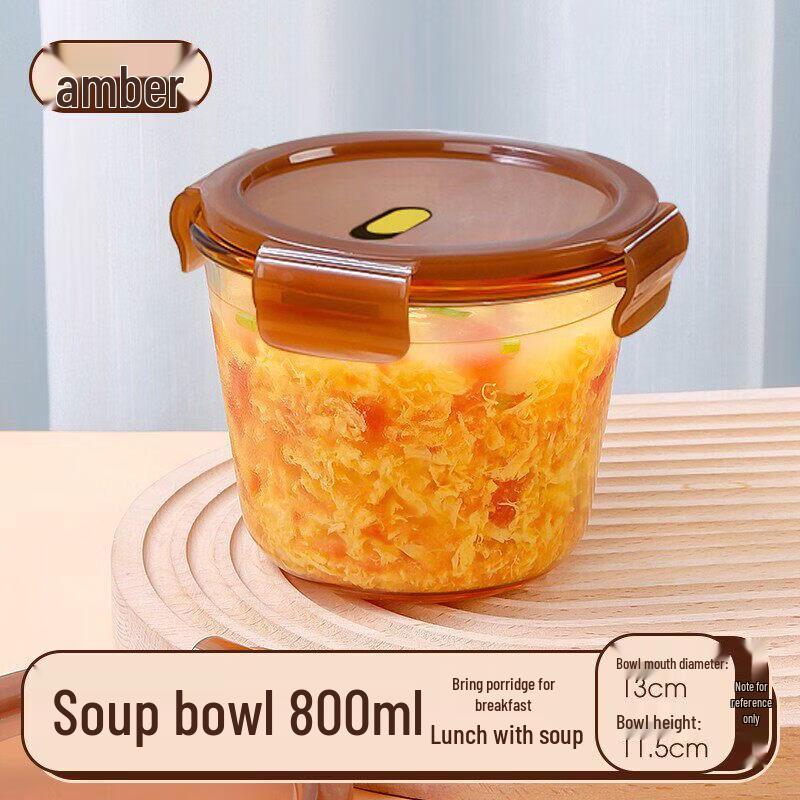 ZISIZ 2026 Microwave-Safe Glass Lunch Box with Lid