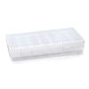Jewelry Organizer Clear Bead Container 28 Compartments Removable Storage Box