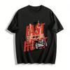 Go Fast Or Go Home Vintage Motorcycle Graphic Casual Tee Pure Cotton T-shirt