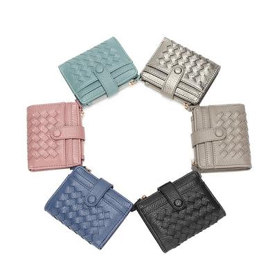 Purse Guangzhou Leather Woven Wallet Plus New Women's Card Bag Multi-card Wallet RFID