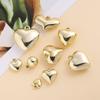 2pcs/Lot CCB Large Heart Shape Pendants Charms for DIY Earring Necklace Bracelet Jewelry Making Accessories Supplies