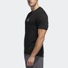 Adidas T Shirts Men's Black Crew Neck Moderate Straight Fit ED8320