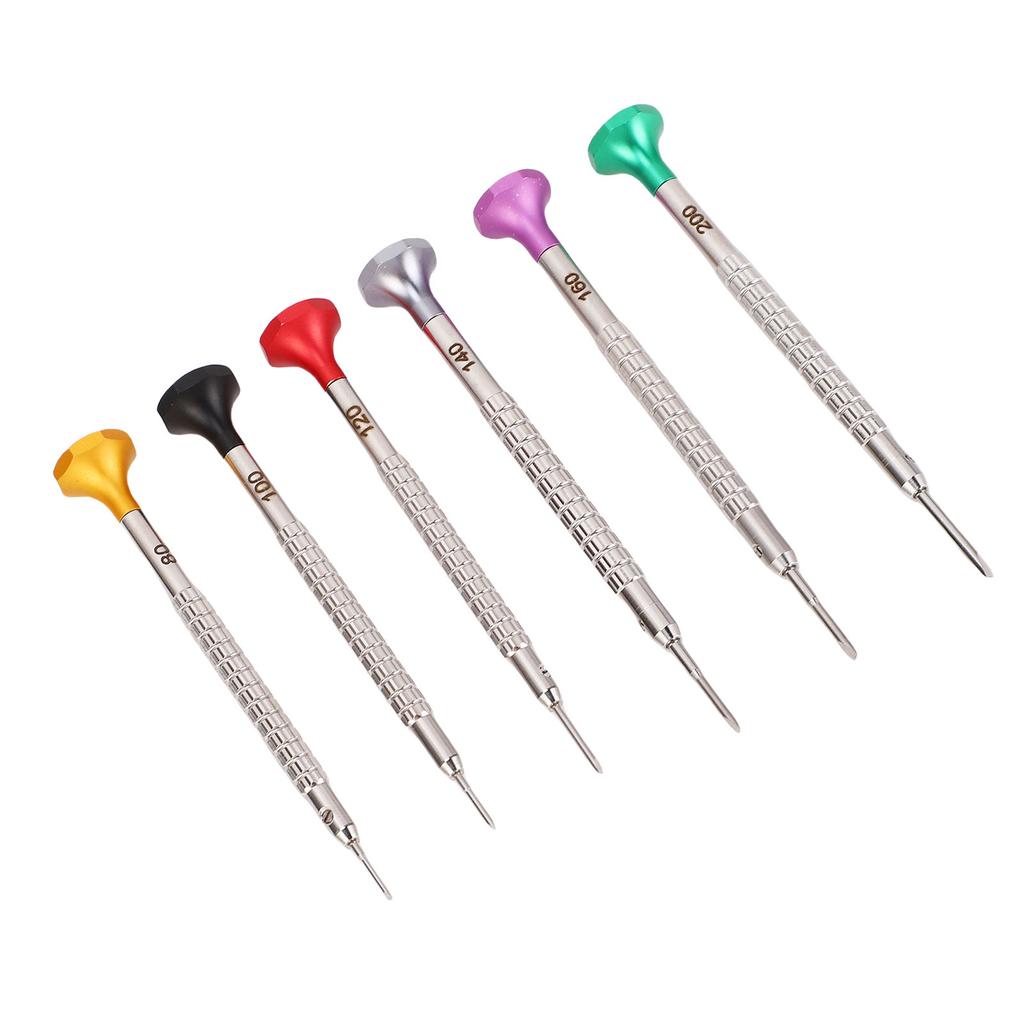 Watch Repair Screwdriver Set Stainless Steel Ergonomic Grip Handle Portable Watchmaker Screwdriver Set for Home