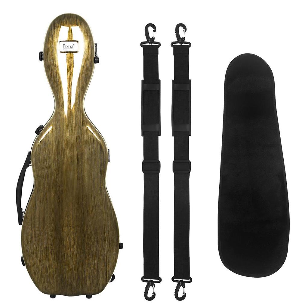 IRIN Lightweight Pressure-Resistant Fiberglass Carbon Fiber Violin Case with Thermometer