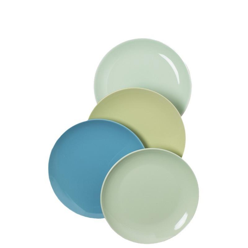 Household Ceramic 8-inch Plate Salad Plate  Cold Dish Plate  Steak Breakfast Plate