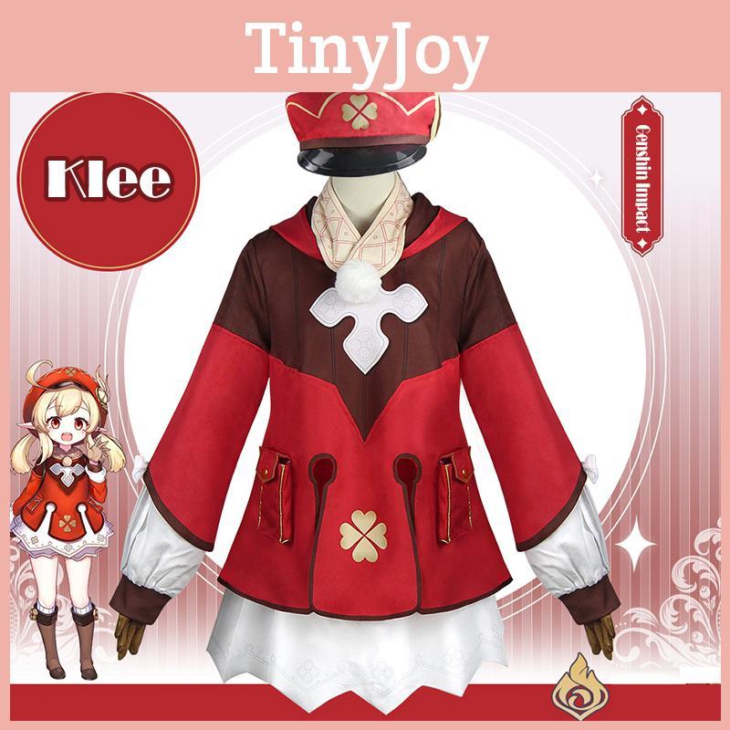 Authentic Genshin Impact Klee Cosplay Full Set Costume With Detailed Party Outfit