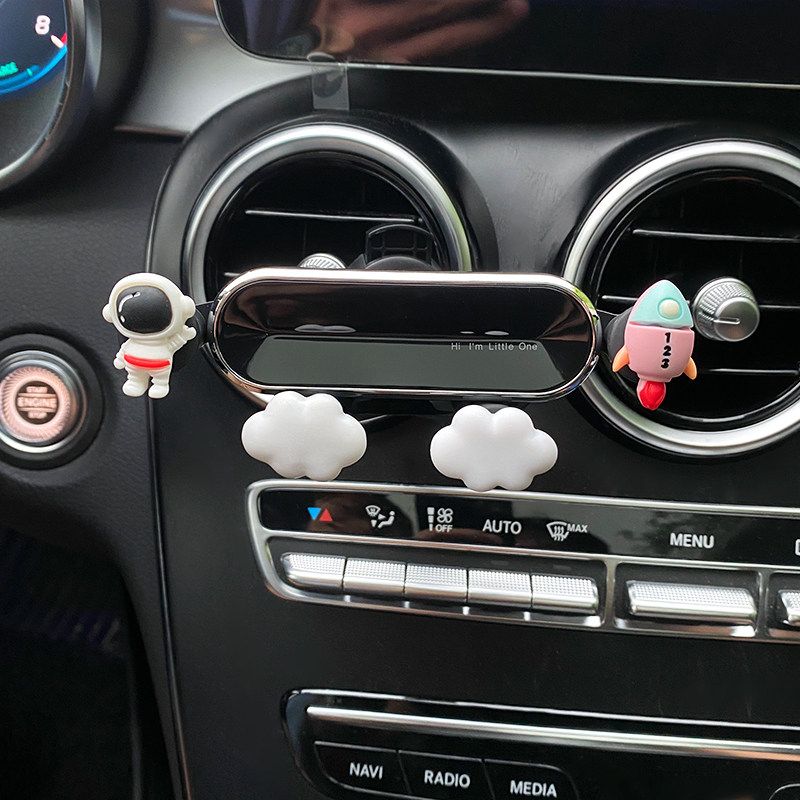 Car Mobile Phone Holder 2021 New Model Cute Cartoon Air Vent Creative Car Navigation Support Stand for Women
