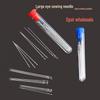 Large Eye Hand Sewing Needles for Quilts, Clothing, and Embroidery - Easy-Thread for Seniors, Tube Pack