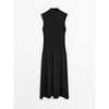 Masimodutti Midi Length Combination Knit Dress