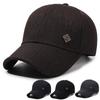 Polyester Baseball Cap For Middleaged Men With Sun Protection And Adjustable Fit For Spring And Fall