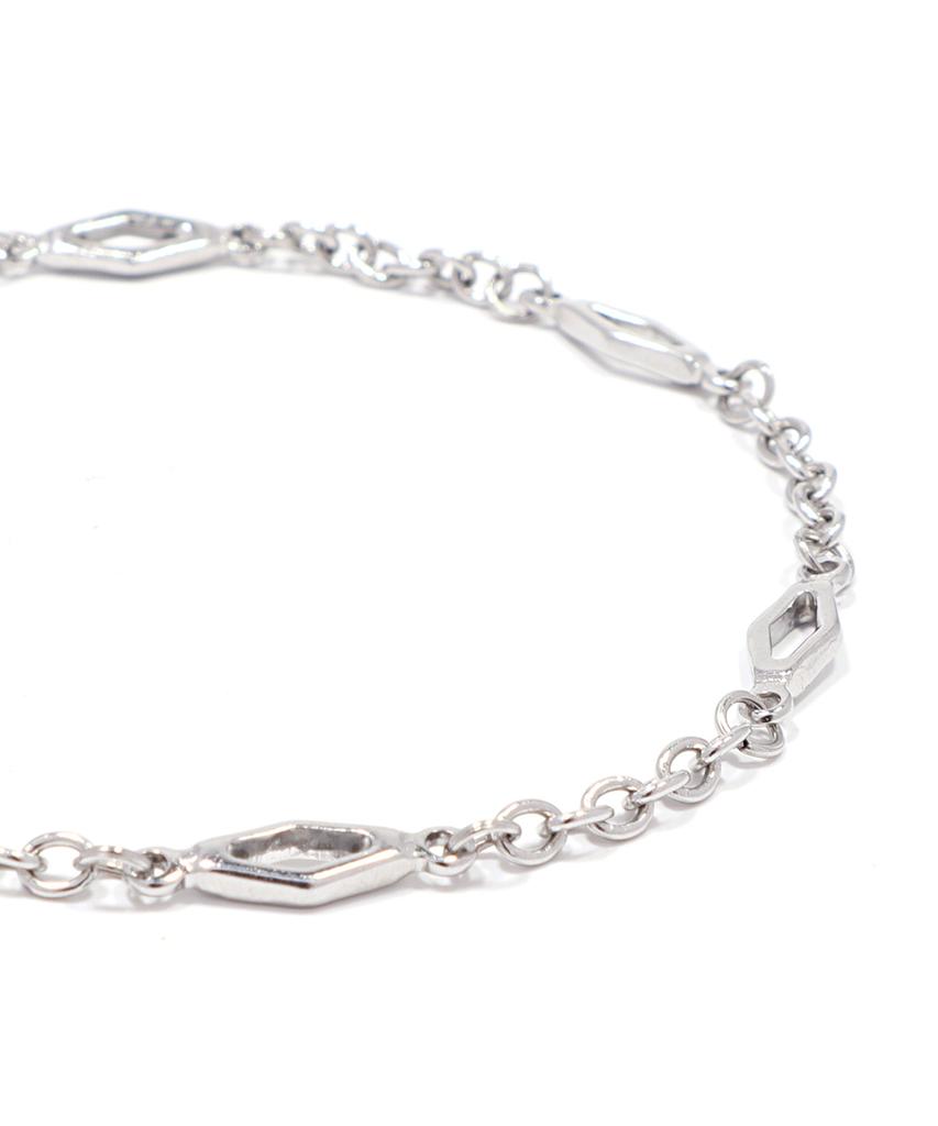 Jbans Classic A Diamond Point 06 Ring Chain Mix Bracelet (C2601Ac1392_Sv)