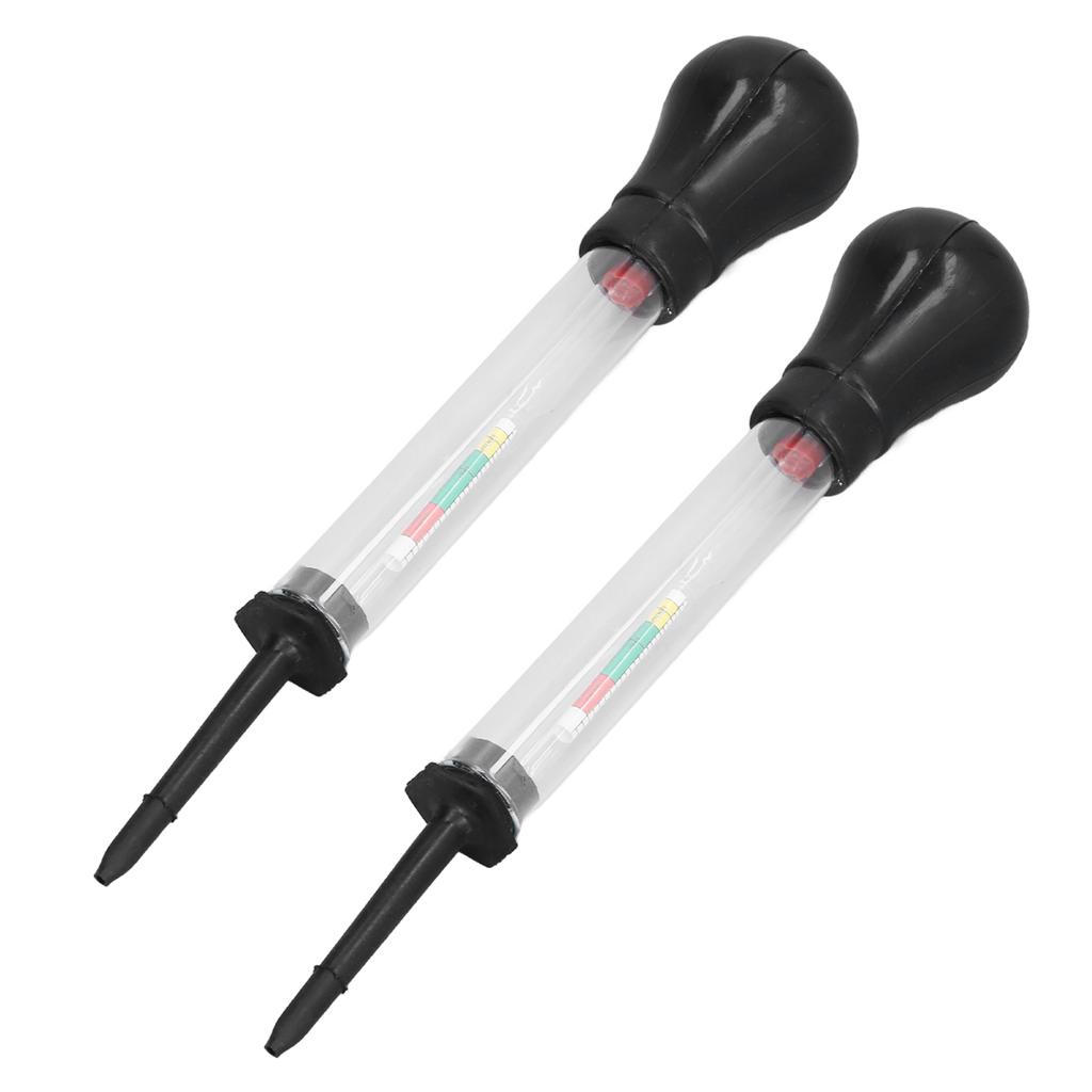 2Pcs Hydrometer Electro Hydraulic Meter Gauge 1.100‑1.300 Measuring Tool Set Kit