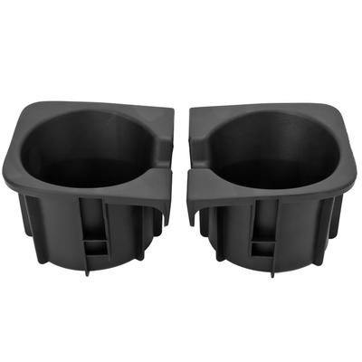 2pcs Center Console Insert Cup Holder Left Right Black Replacement for Tacoma 2005?2017