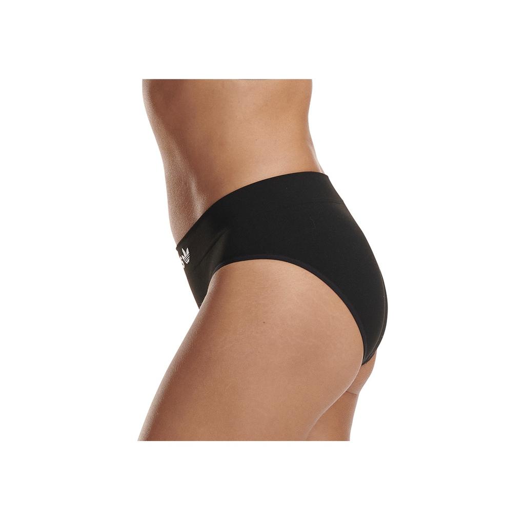 adidas Originals Full Coverage Elastic Comfortable Autumn Thin Antibacterial Triangle Underwear 2-Pack Women Underwear Black 4A4P67-908