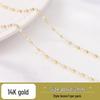 14K Gold-Filled Pearl Chain for Handmade Jewelry: Bracelet, Necklace, and Earrings Components