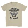 T-shirt letcké pěchoty americké armády Letní Nové trička 100% bavlna Kulatý výstřih Velká velikost 5XL Trička s krátkým rukávem Úžasné tričko