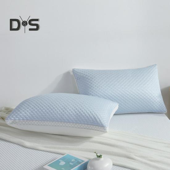 Summer Cool Pillow Washable 3D Texture Pillow with Mesh Border Breathable Cooling Pillow for Deep Sleep Home Bedroom Dormitory