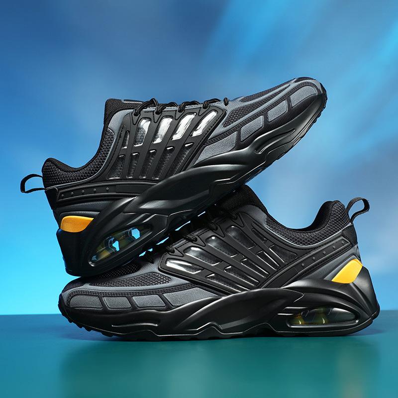 

Men s sports shoes 2025 spring new camouflage breathable tide brand air cushion tide shoes Korean version fashion Jinjiang running 46 серый