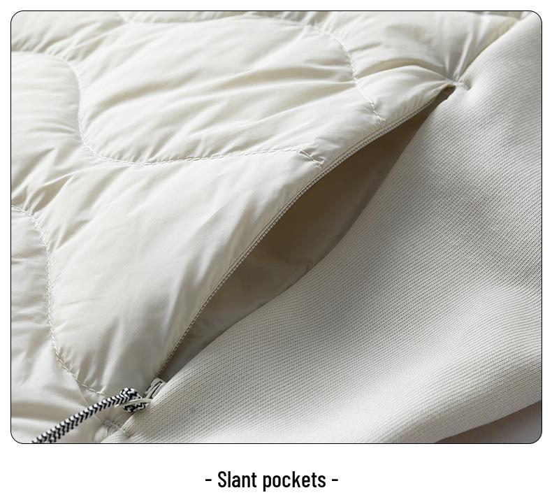 2025 Schicke Patchwork-Daunenjacke: Herbst/Winter Kurzer Stil, Große Größen, Koreanische Akademische Mode.