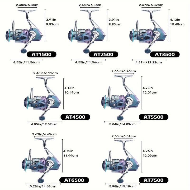 Smooth Seamless Colorful Spinning Fishing Reel High Speed Ratio Light and Durable for Both Hands Use Fresh and Salt Water Fishing Tackle Gifts