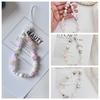 Hanging Cord Cell Phone Strap Sweet Girl Beads Phone Chain Phone Lanyard Telephone Decor