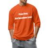 Men's fashionable casual round-neck three-quarter sleeve top T-shirt