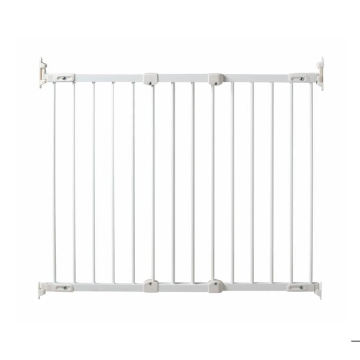 WEBABY - Barriere de sécurité bébé en acier Blanc 108 x 4 x 75 cm NONO Blanc - Taille unique